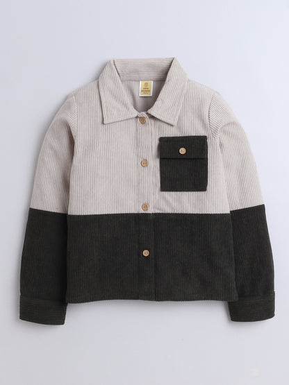 Corduroy 2 Colour Full Sleeves Shirt With One Side Pocket
