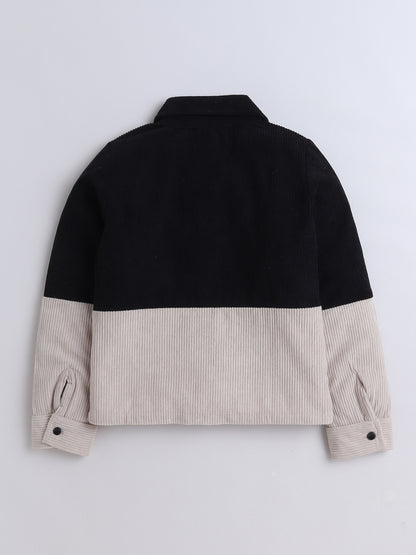 Corduroy 2 Colour Full Sleeves Shirt With One Side Pocket