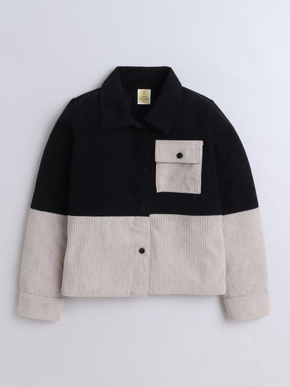 Corduroy 2 Colour Full Sleeves Shirt With One Side Pocket