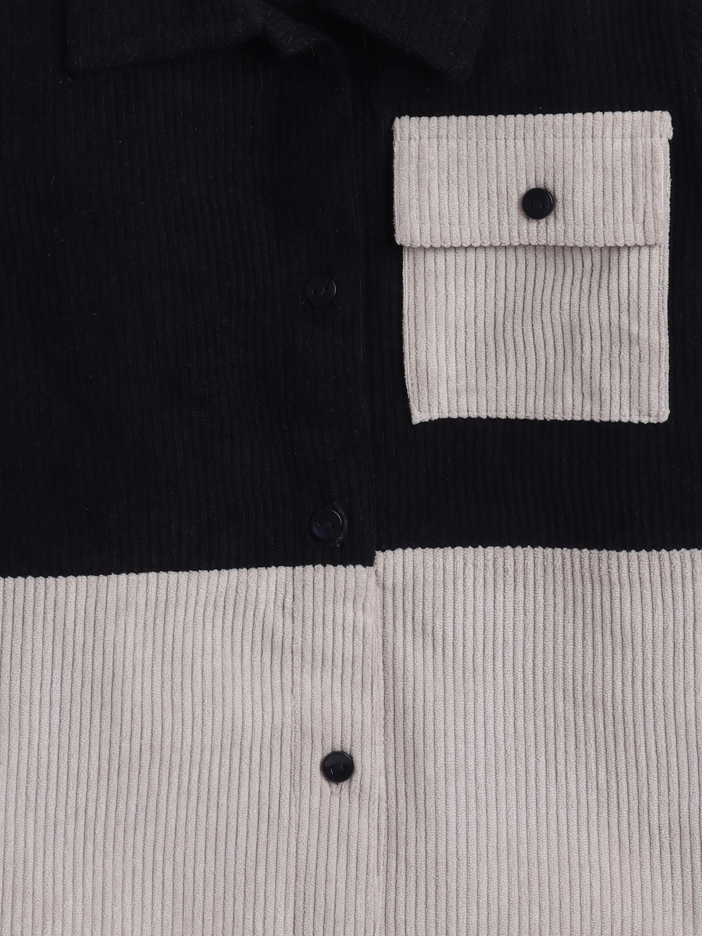 Corduroy 2 Colour Full Sleeves Shirt With One Side Pocket