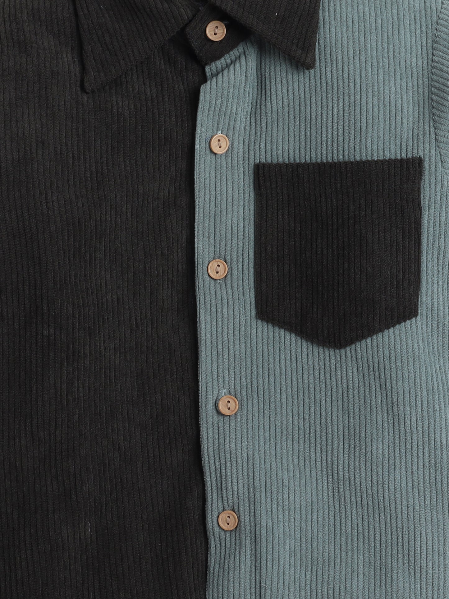 Corduroy 2 Colour Full Sleeves Shirt With One Side Pocket