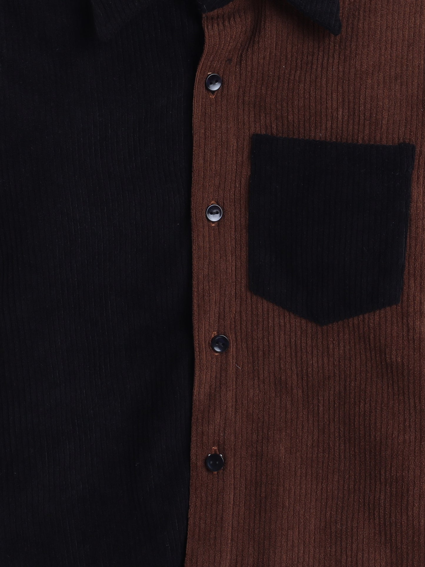 Corduroy 2 Colour Full Sleeves Shirt With One Side Pocket