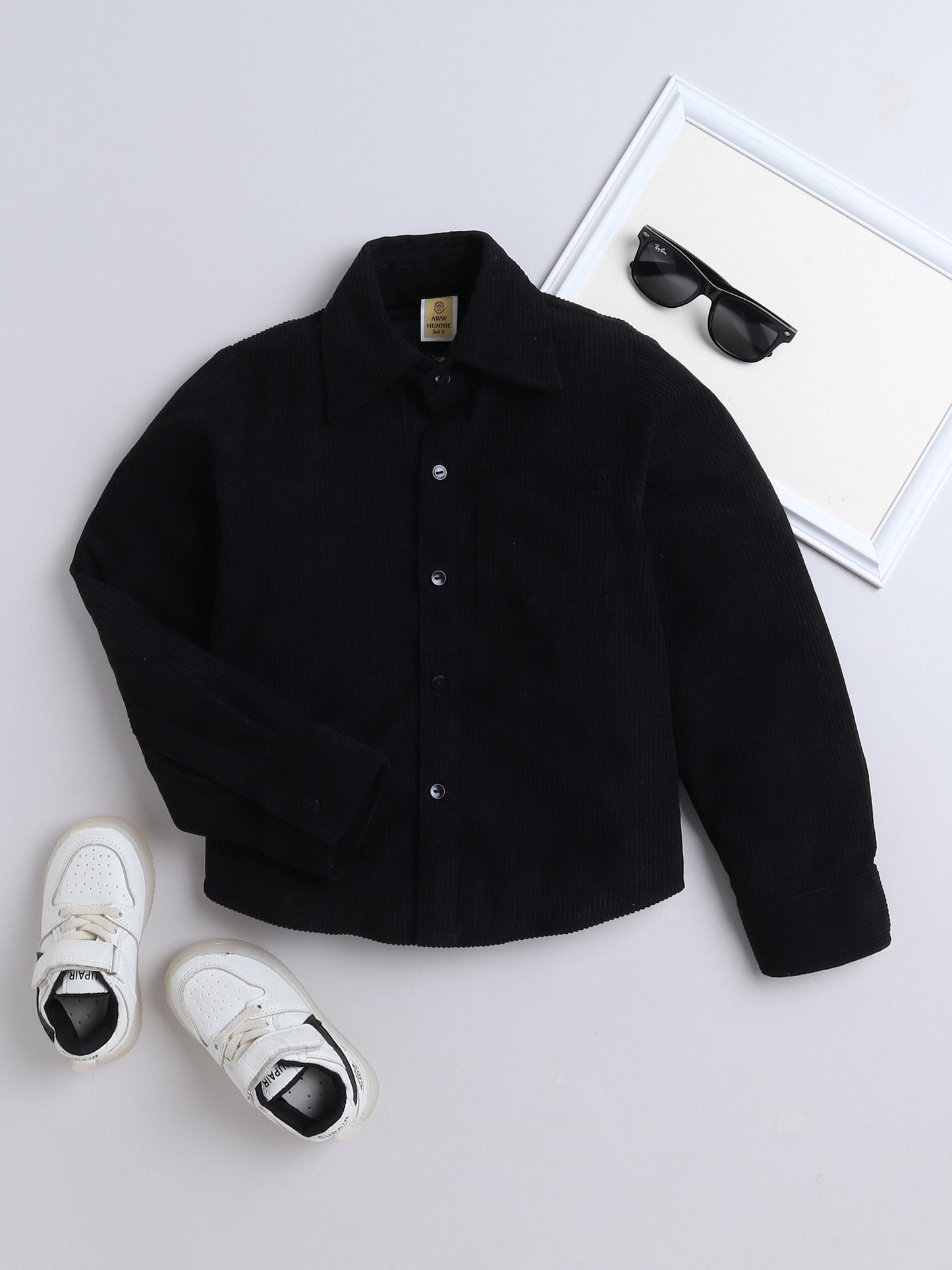 Corduroy Full Sleeves Shirt With One Side Pocket