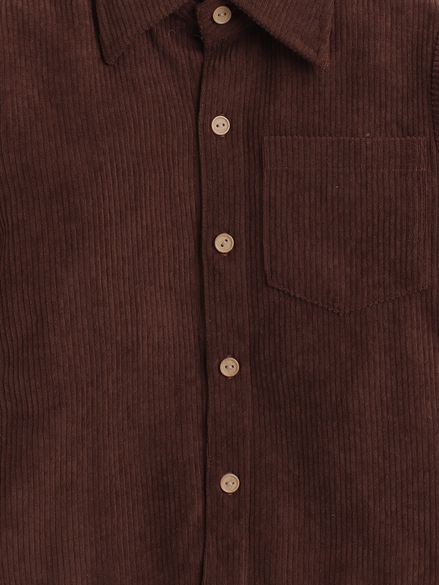 Corduroy Full Sleeves Shirt With One Side Pocket