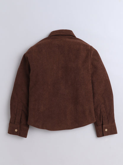 Corduroy Full Sleeves Shirt With One Side Pocket