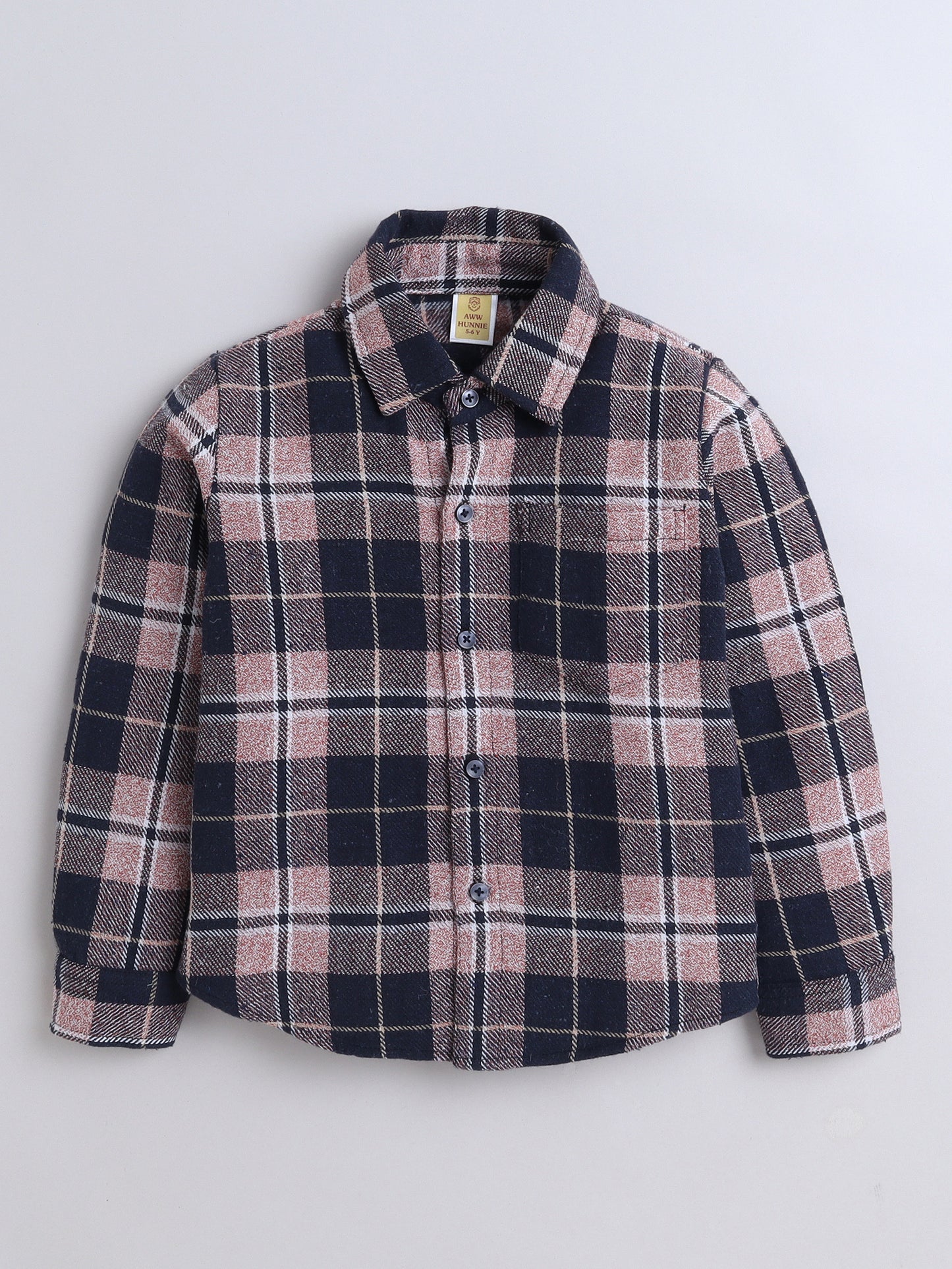 Woollen Full Sleeves Checked Shirt