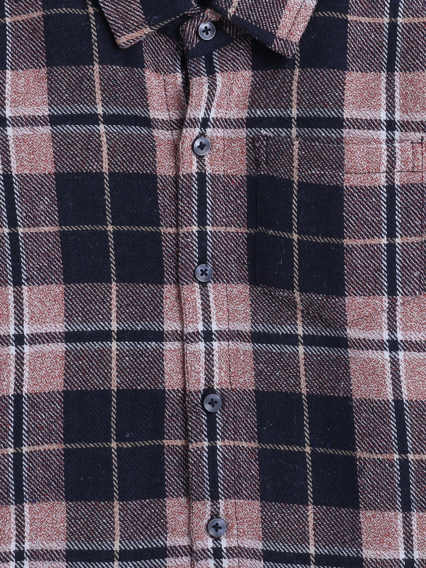 Woollen Full Sleeves Checked Shirt
