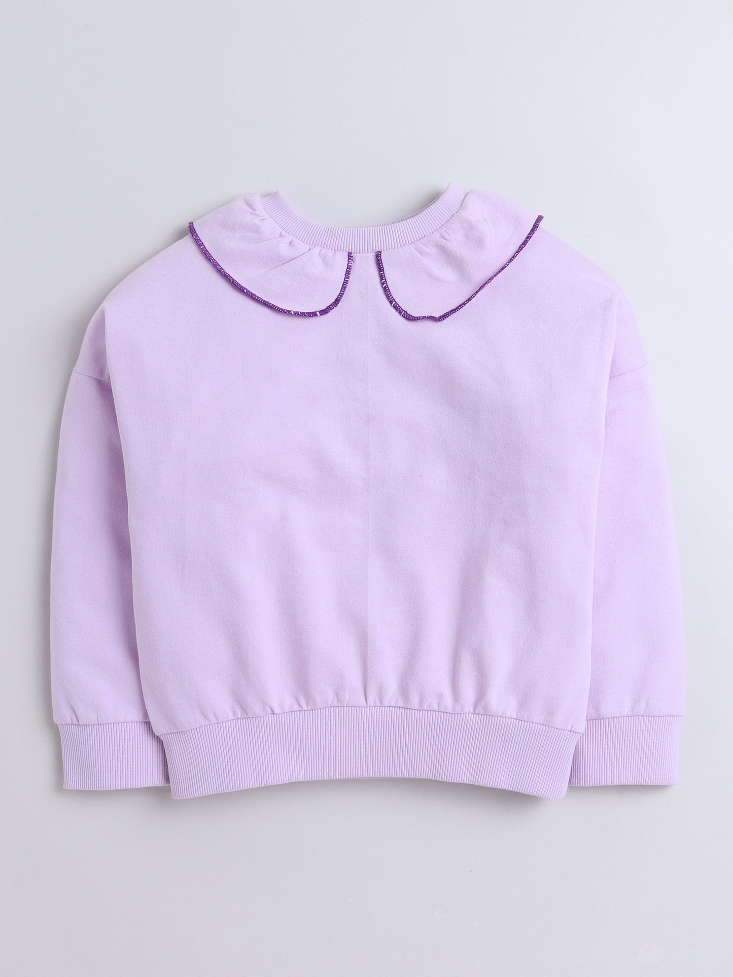 Cotton Terry Full Sleeves Solid Sweatshirt