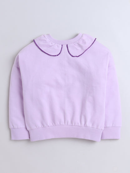Cotton Terry Full Sleeves Solid Sweatshirt