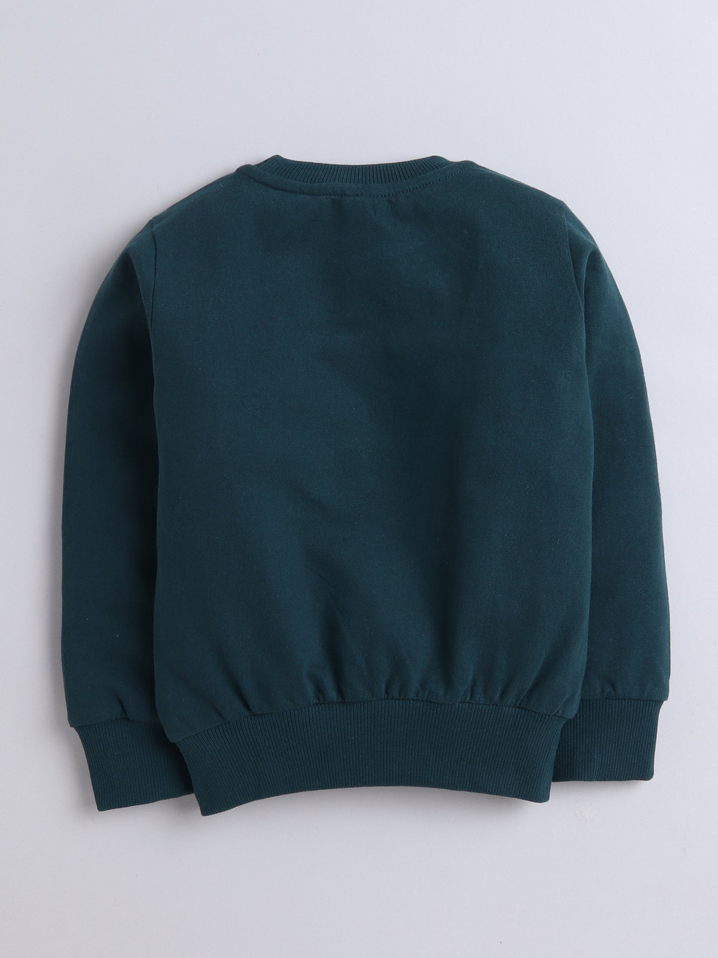 Pack Of 2 Cotton Terry Full Sleeves Solid Sweatshirts- Mustard & Green