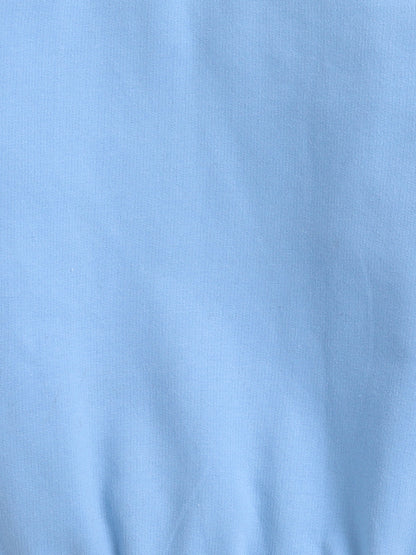 Pack Of 2 Cotton Terry Full Sleeves Solid Sweatshirts- Green & Blue