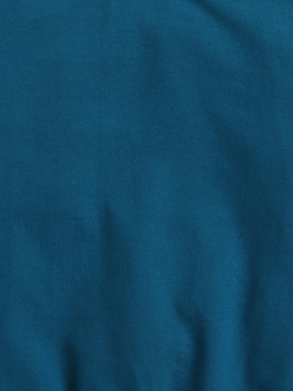Pack Of 2 Cotton Terry Full Sleeves Solid Sweatshirts- Green & Blue
