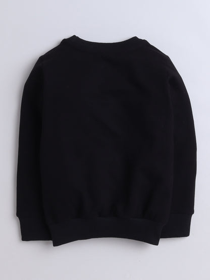 Pack Of 2 Cotton Terry Full Sleeves Solid Sweatshirts - Black