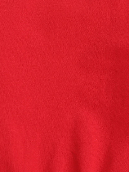 Pack Of 2 Cotton Terry Full Sleeves Solid Sweatshirts - Red & Grey