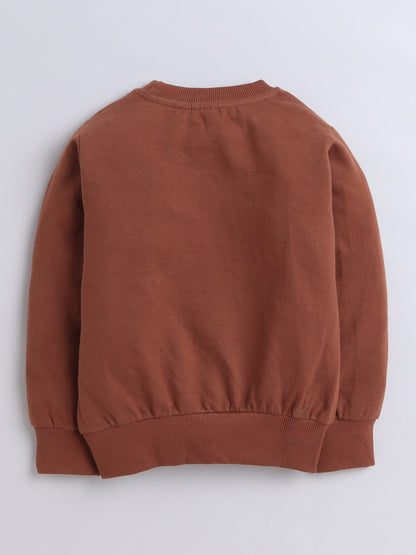 Pack Of 2 Cotton Terry Full Sleeves Solid Sweatshirts - Beige & Brown