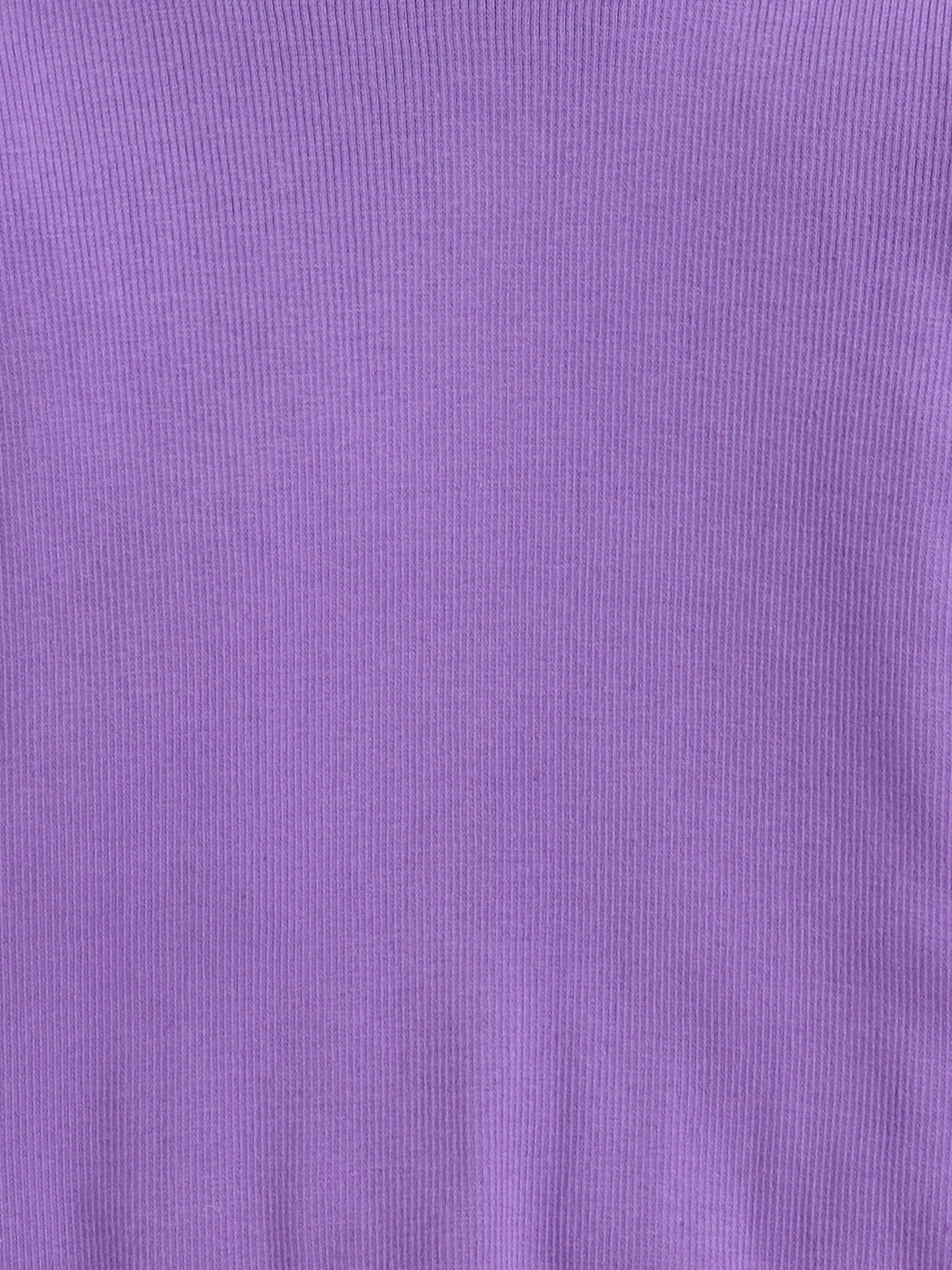 Pack Of 2 Cotton Rib Full Sleeves Solid Tees - Lavender & White