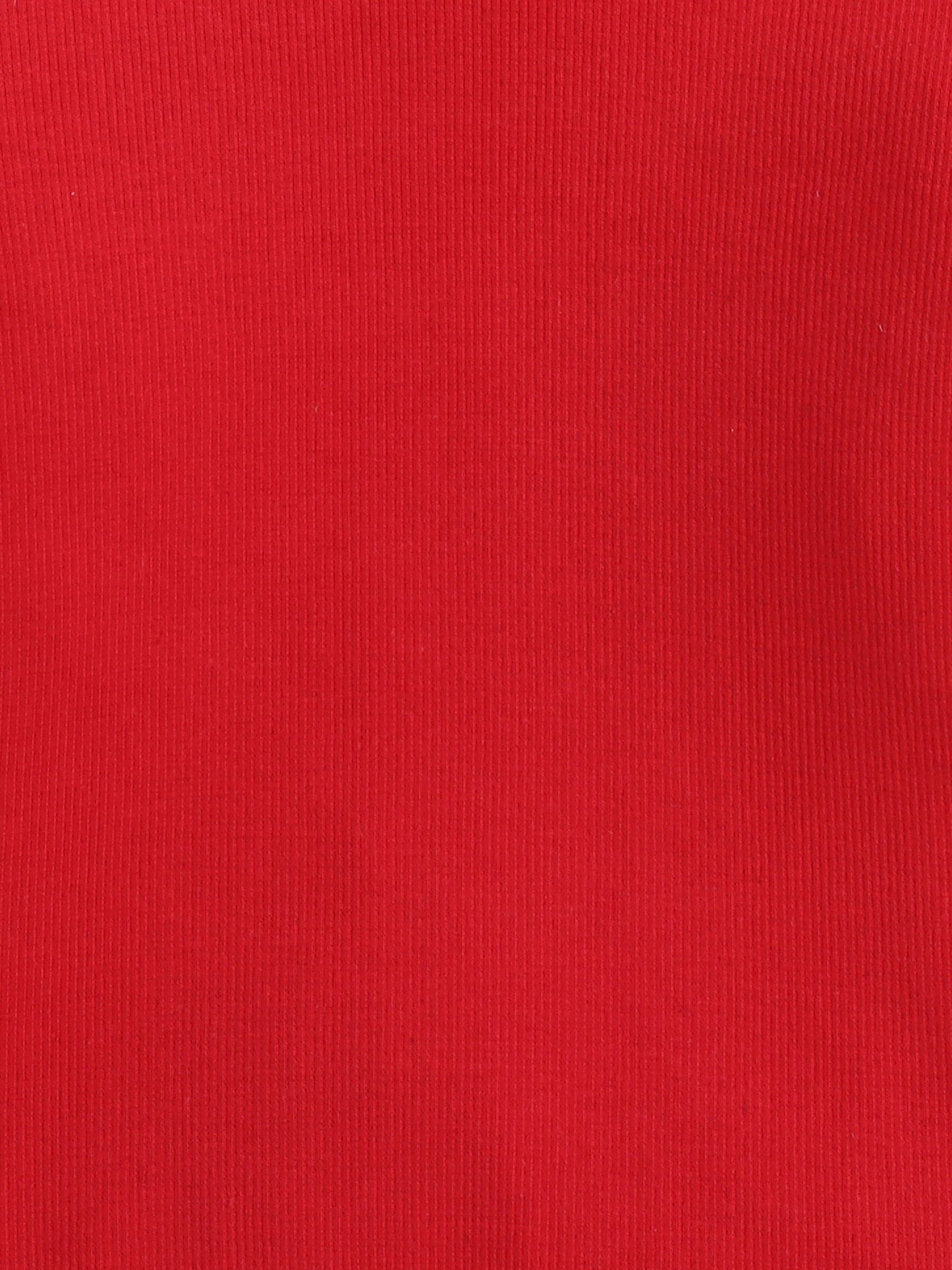 Pack Of 2 Cotton Rib Full Sleeves Solid Tees - Black & Red
