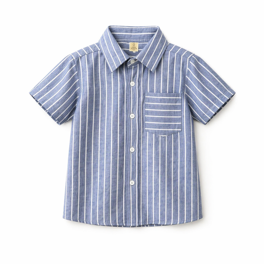 100% Cotton Half Sleeves stripes Shirt