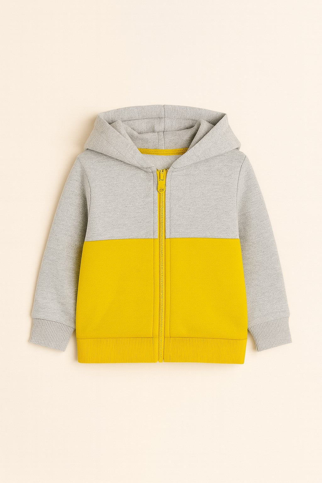 Cotton Fleece Full Sleeves Front Zip Style Sweat-Jacket