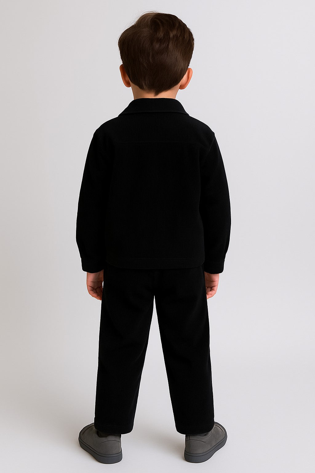 Cordoury Fabric Full Sleeves Shirt With Trouser And Half Sleeves T-shirt