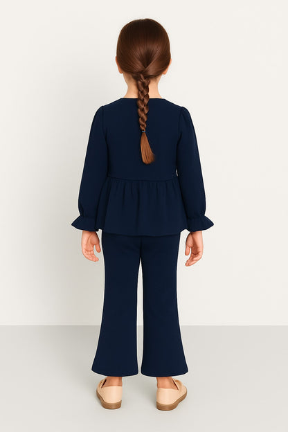 Terry Full Sleeves Front Open Top With Bottom