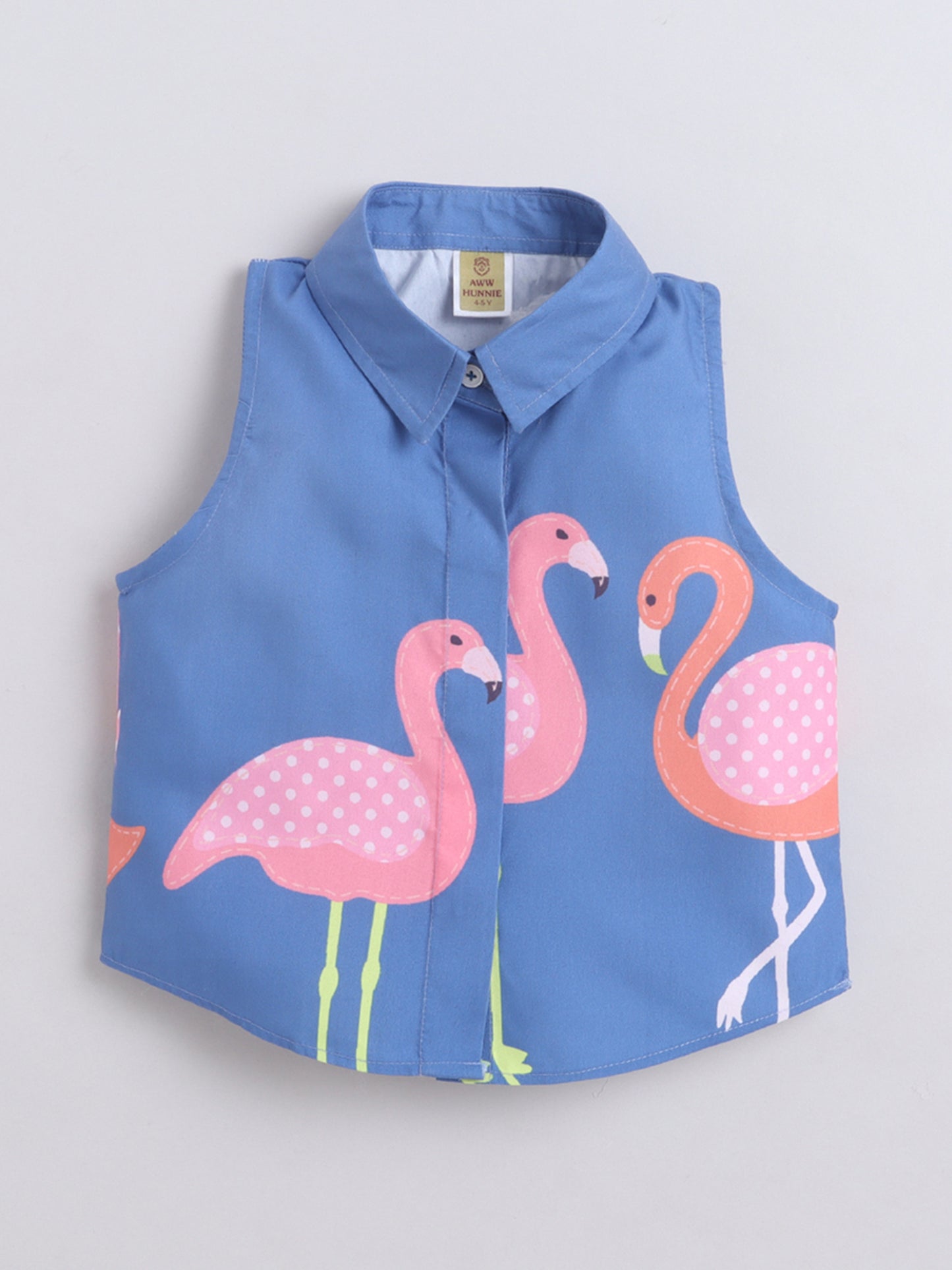 Aww Hunnie Cotton Slub Sleeveless With Bottom Co Ords Set