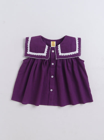 Aww Hunnie Cotton Slub Sleeveless With Bottom Co Ords Set