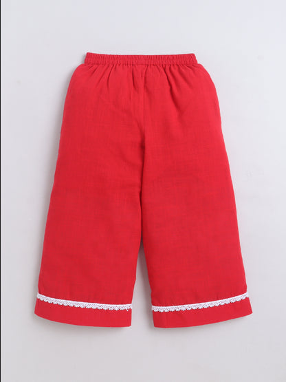 Aww Hunnie Cotton Slub Sleeveless With Bottom Co Ords Set
