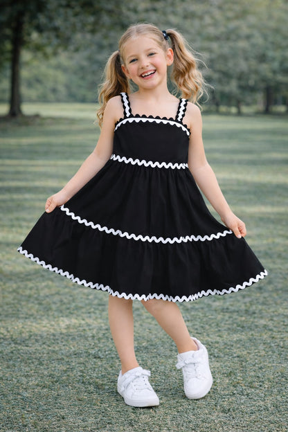 Cotton Sleeve less Lace detailed Dress