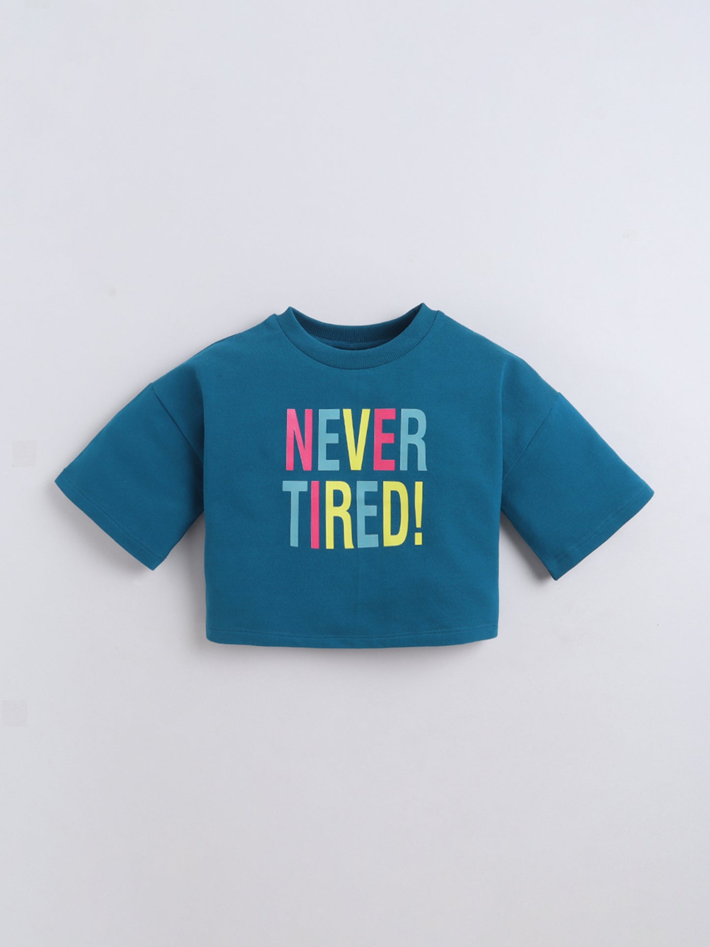 Cotton Terry Half Sleeves Loss Fit T-shirt With Shorts Unisex Co Ords
