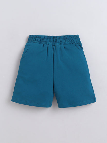 Cotton Terry Half Sleeves Loss Fit T-shirt With Shorts Unisex Co Ords