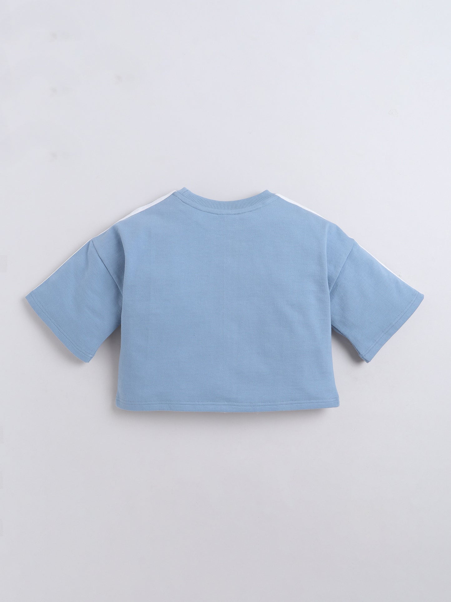 Cotton Terry Half Sleeves Loss Fit T-shirt With Shorts Unisex Co Ords