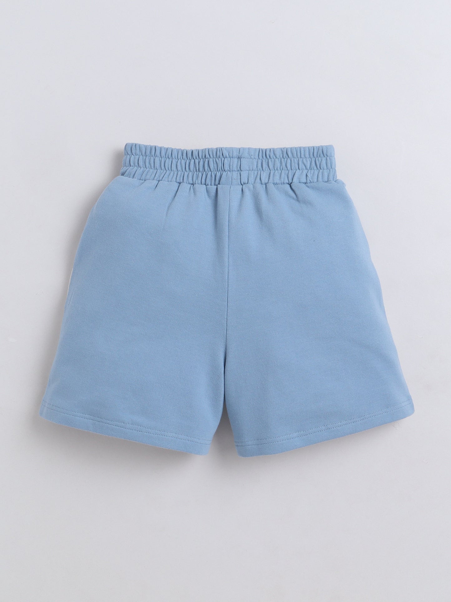 Cotton Terry Half Sleeves Loss Fit T-shirt With Shorts Unisex Co Ords