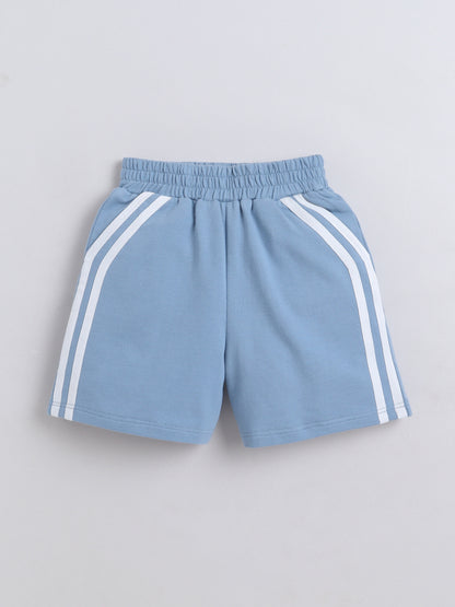 Cotton Terry Half Sleeves Loss Fit T-shirt With Shorts Unisex Co Ords