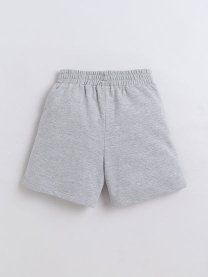 Cotton Terry Half Sleeves Loss Fit T-shirt With Shorts Unisex Co Ords