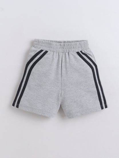Cotton Terry Half Sleeves Loss Fit T-shirt With Shorts Unisex Co Ords