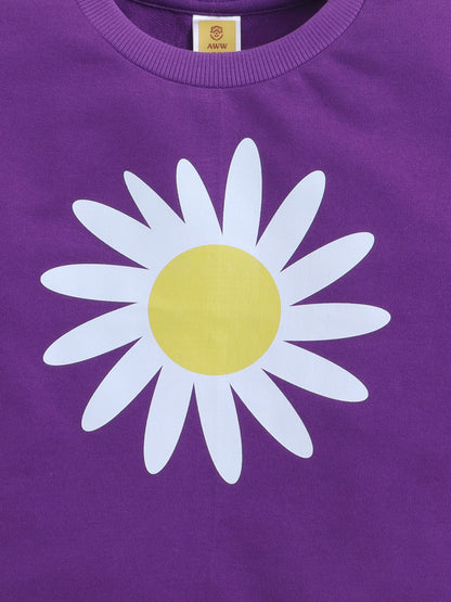 Cotton Terry Half Sleeves Loss Fit T-shirt With Shorts Co Ords
