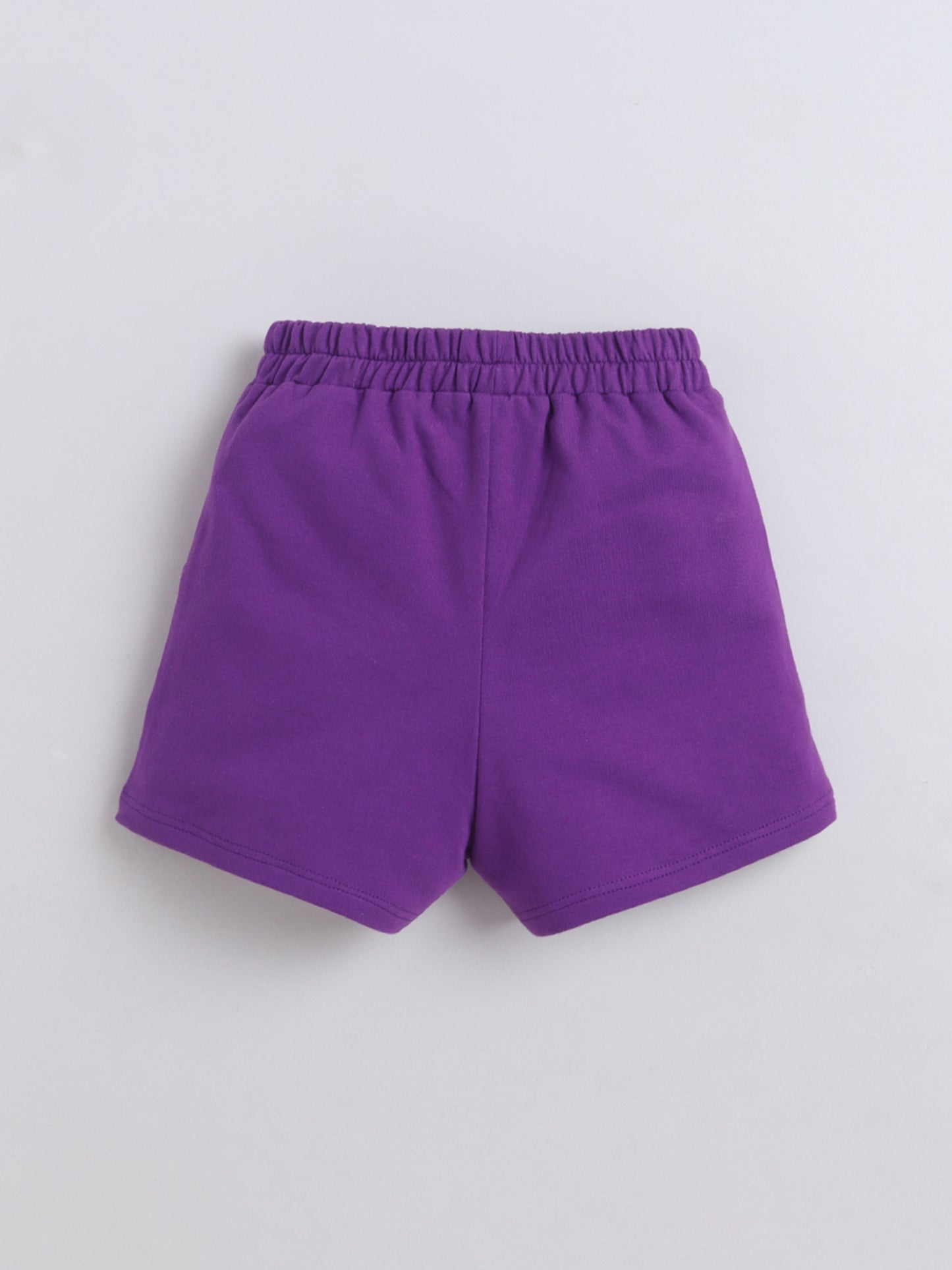 Cotton Terry Half Sleeves Loss Fit T-shirt With Shorts Co Ords