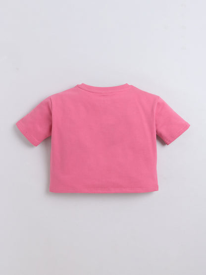 Cotton Terry Half Sleeves Loss Fit T-shirt With Shorts Co Ords