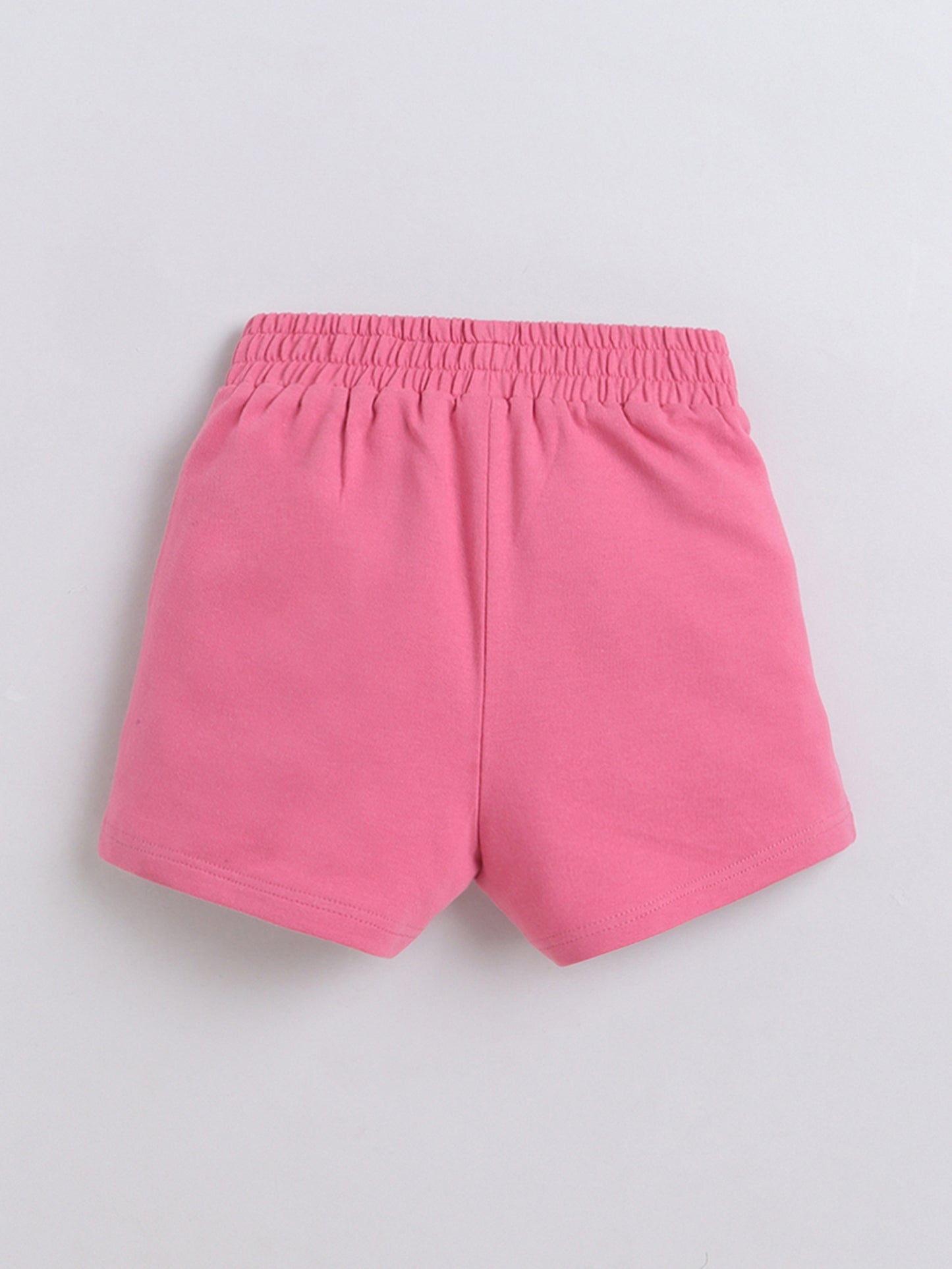 Cotton Terry Half Sleeves Loss Fit T-shirt With Shorts Co Ords