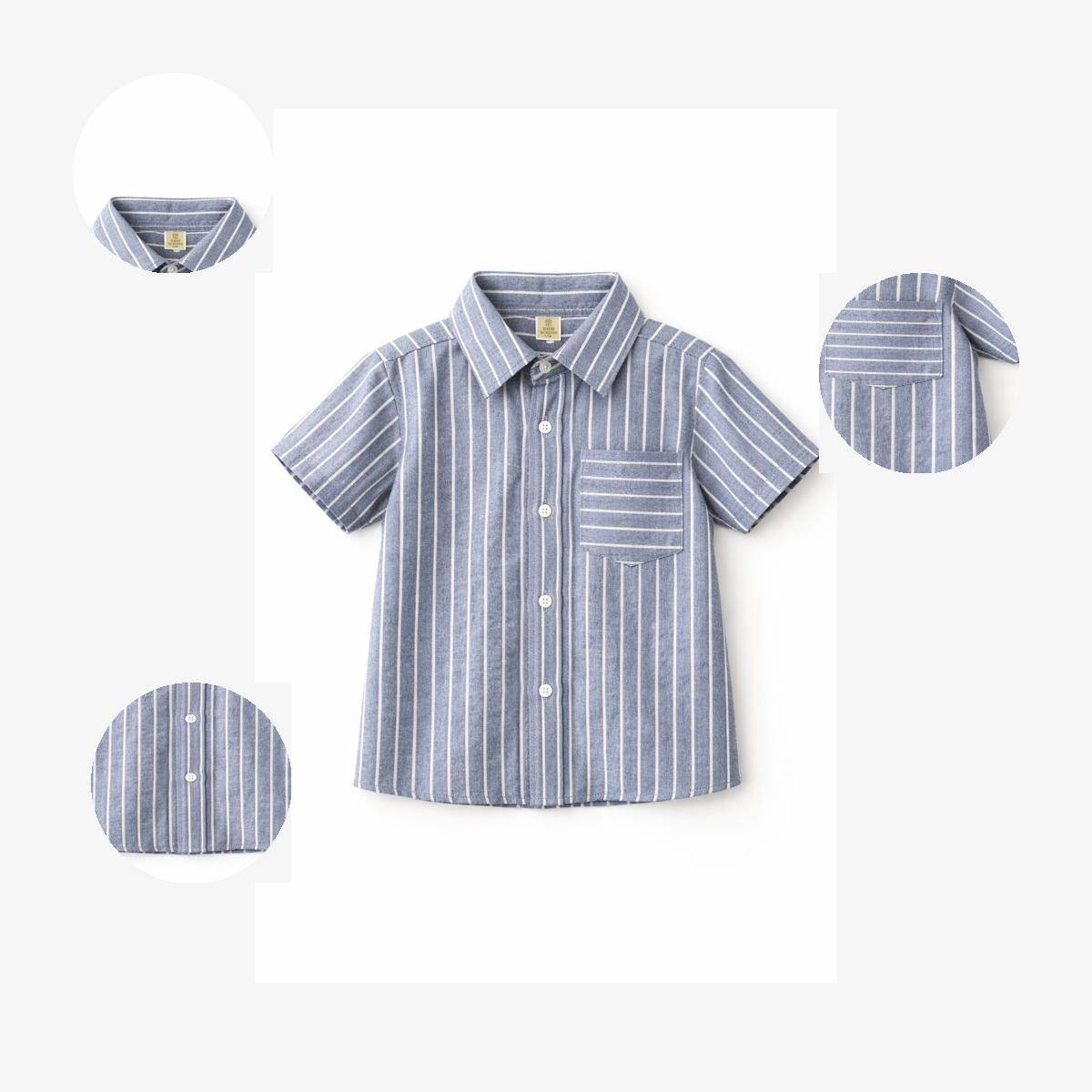 100% Cotton Half Sleeves stripes Shirt