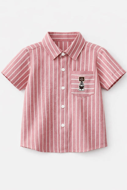 100% Cotton Half Sleeves stripes Shirt