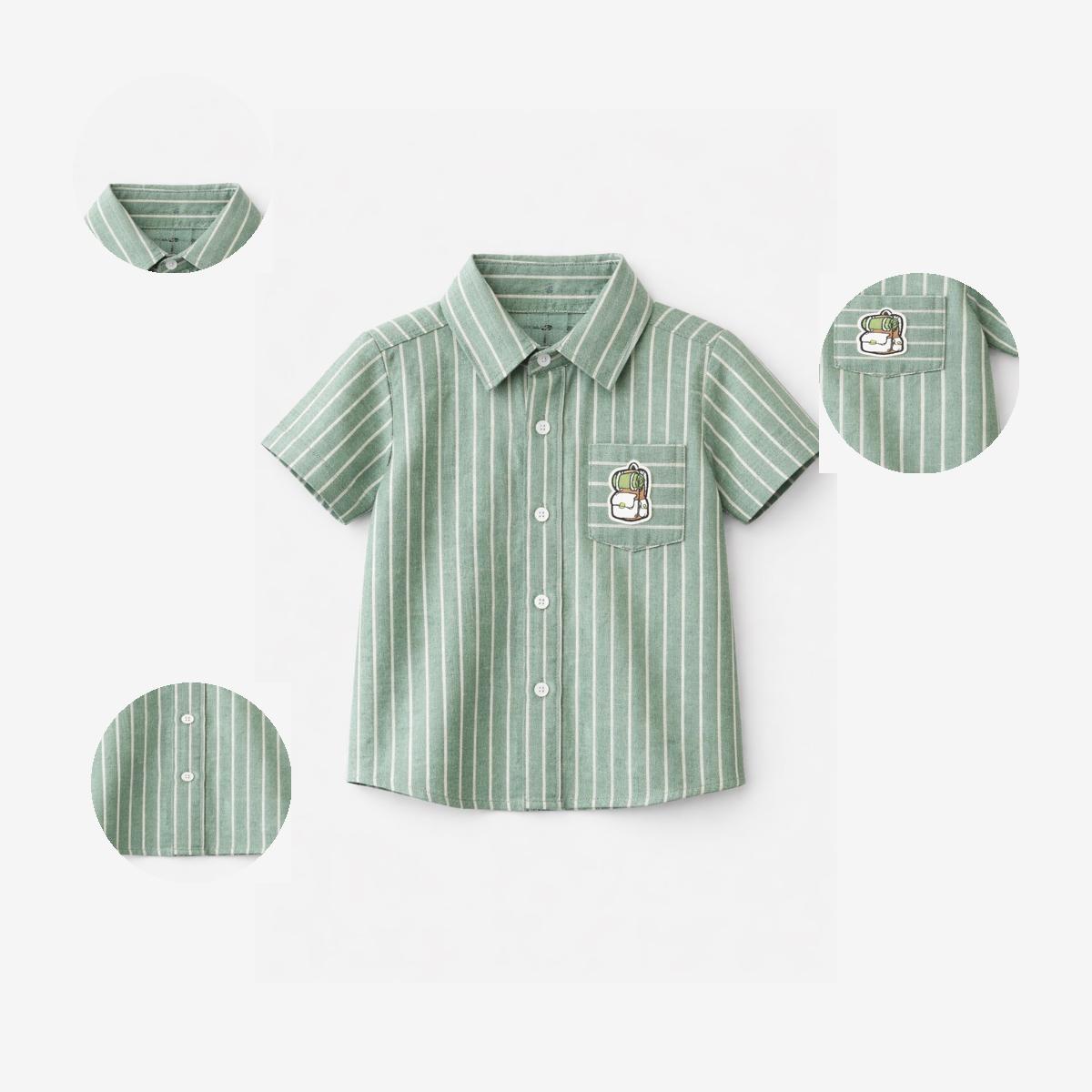 100% Cotton Half Sleeves stripes Shirt
