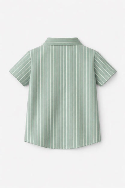 100% Cotton Half Sleeves stripes Shirt