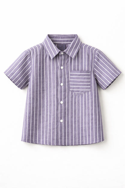 100% Cotton Half Sleeves stripes Shirt