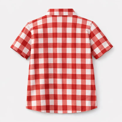 100% Cotton Half Sleeves Check Shirt