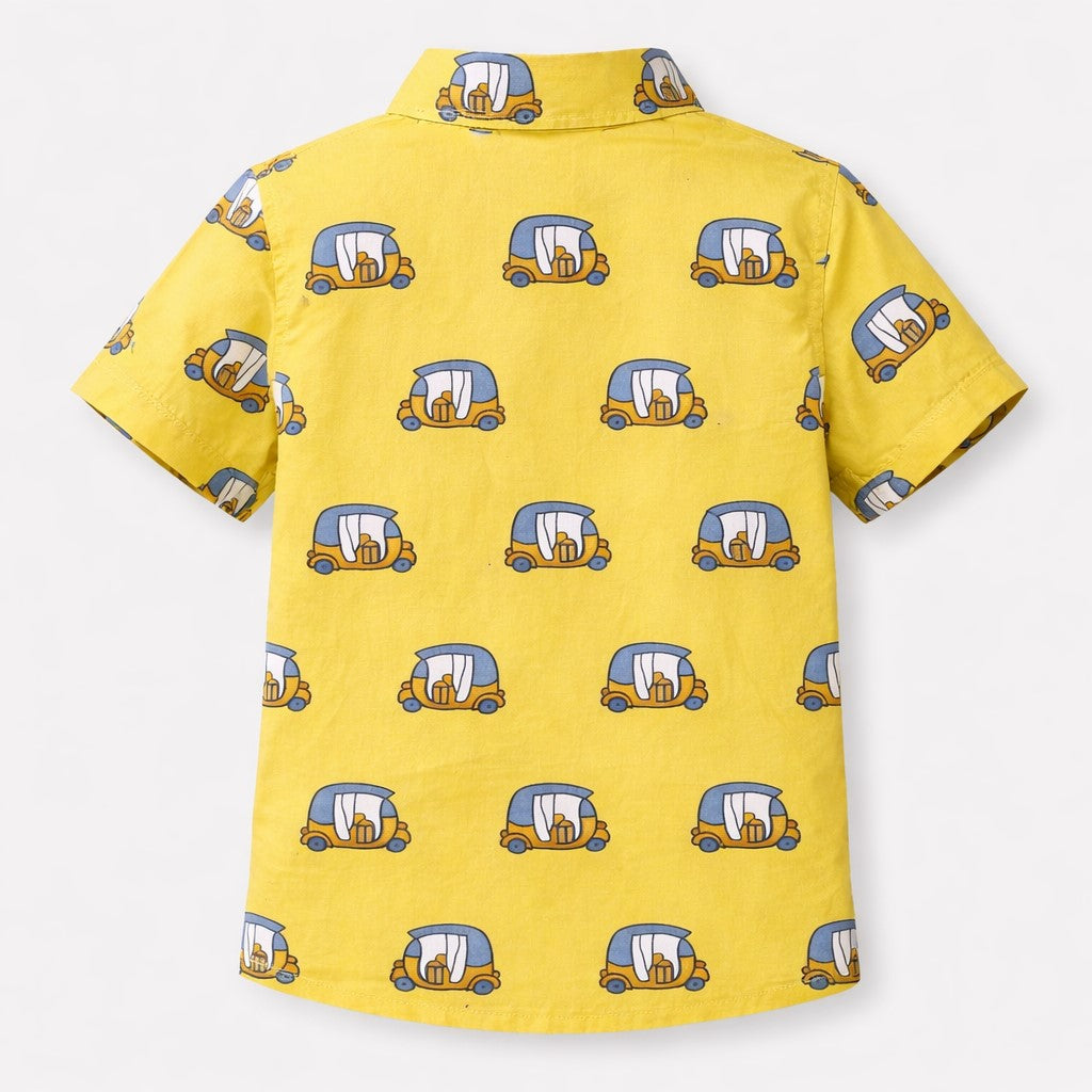 Cotton Half Sleeves Printed Shirt