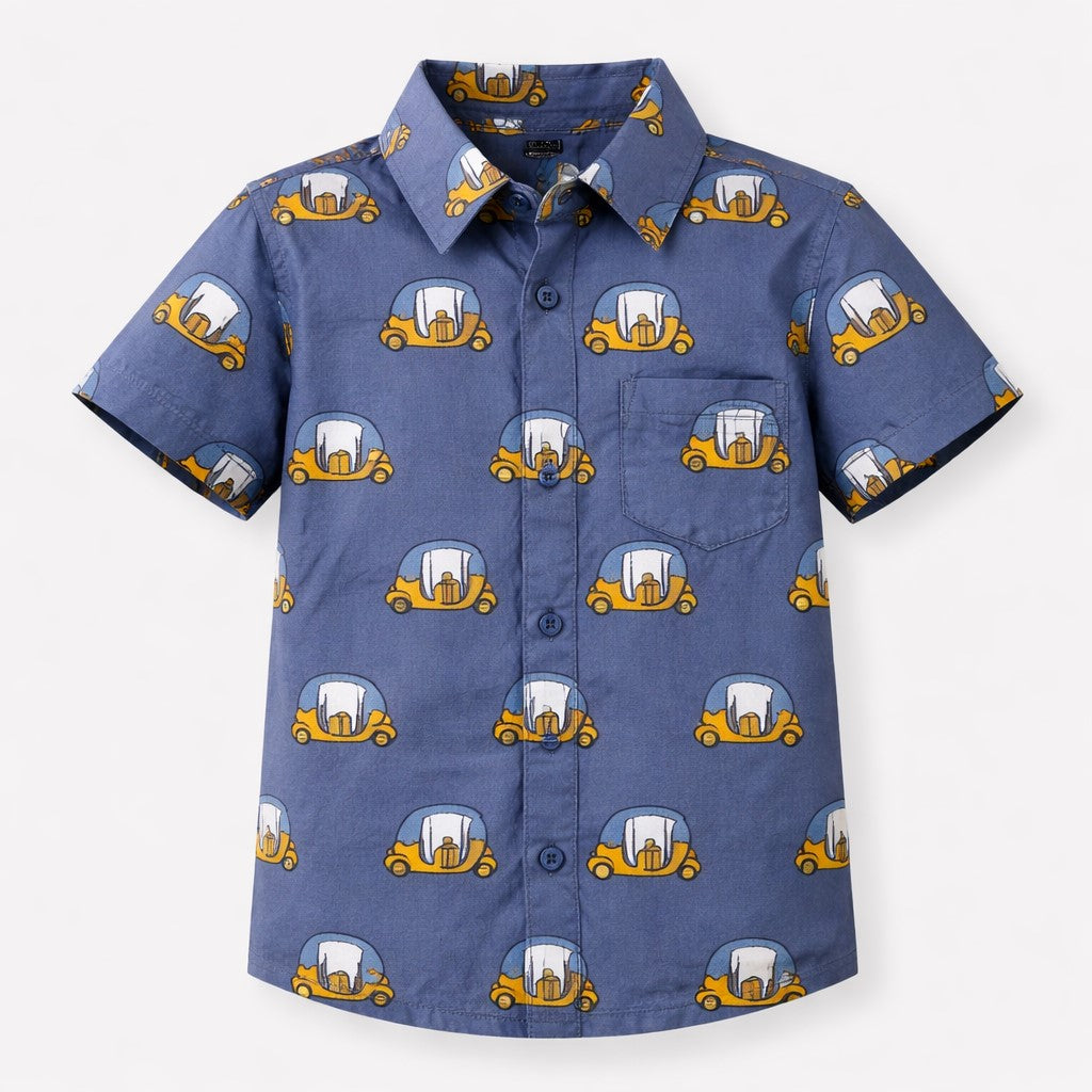 Cotton Half Sleeves Printed Shirt