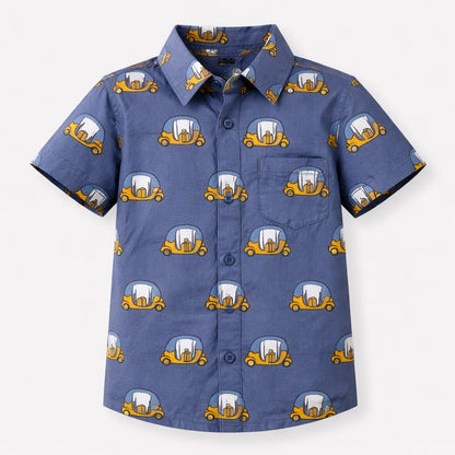 Cotton Half Sleeves Printed Shirt
