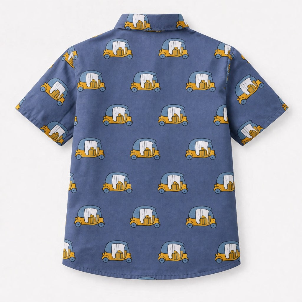Cotton Half Sleeves Printed Shirt